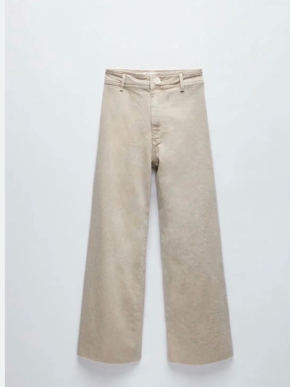 Zara Marine Beige High Waisted Pants